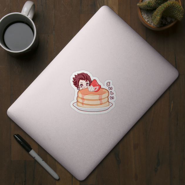 Chibi Tanjiro Pancake Kimetsu by LoShimizu